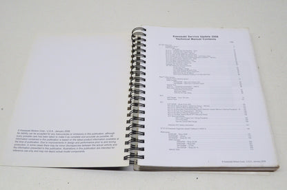 OEM Kawasaki 2008 Service Update Technical Manual