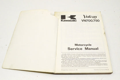 OEM Kawasaki 99924-1054-01 Service Manual VN750A