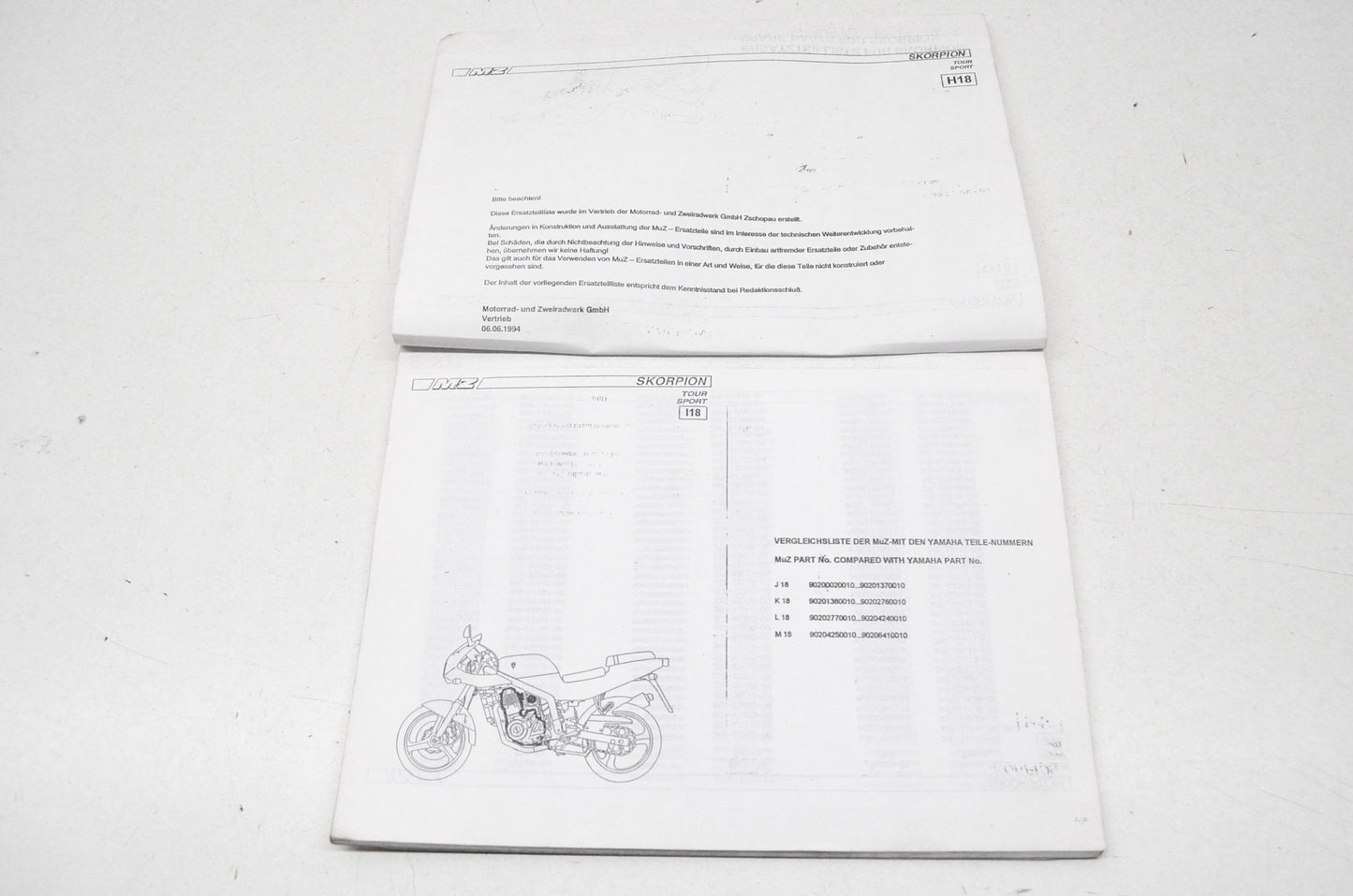 MZ Spare Parts For Skorpion Packet