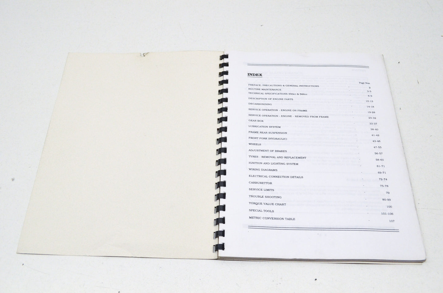 Royal Enfield Bullet Work Shop Manual
