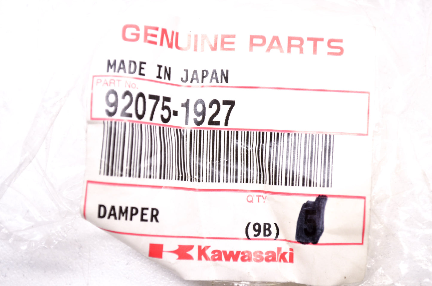 OEM Kawasaki 92075-1927 Damper NOS