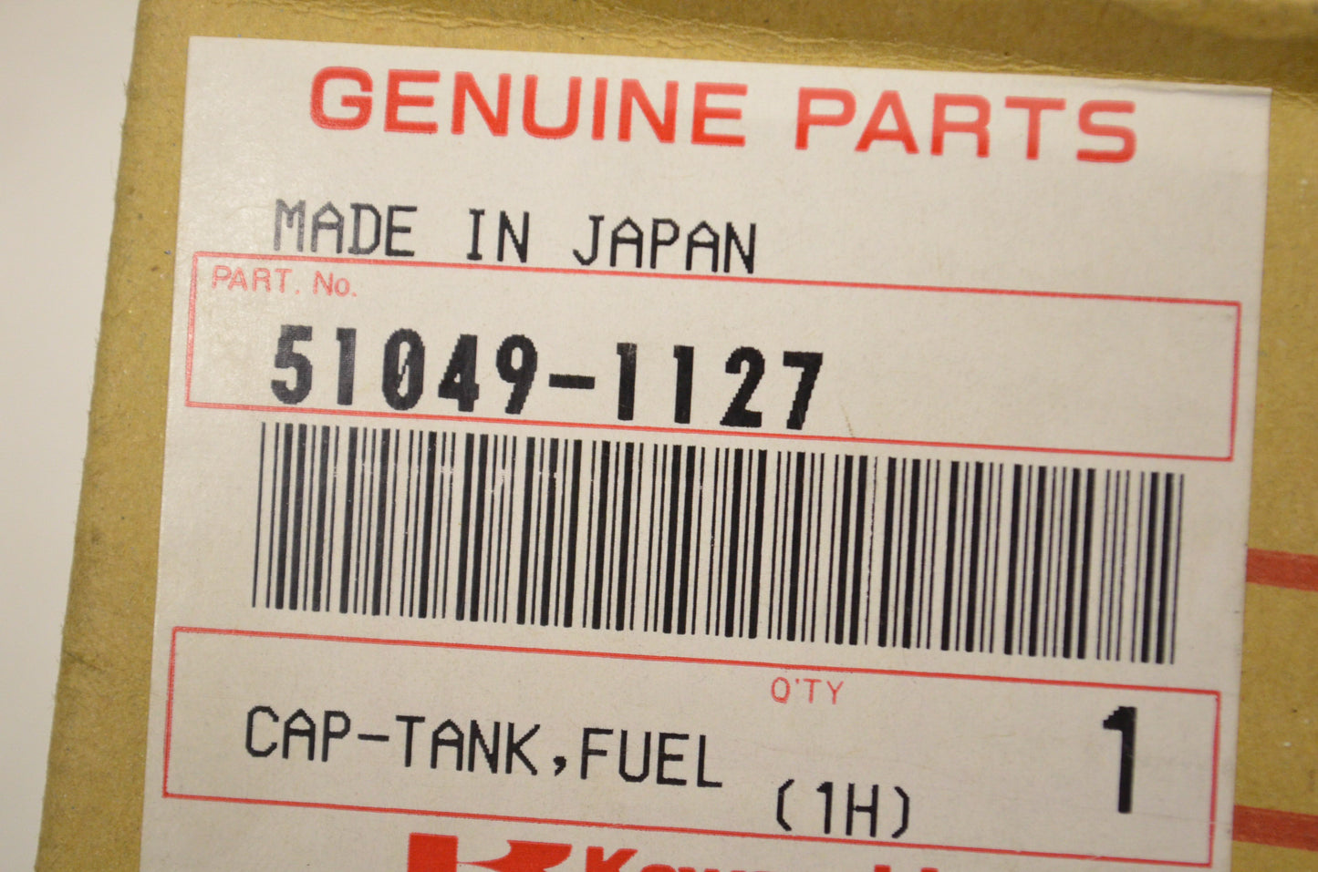 OEM Kawasaki 51049-1127 Fuel Tank Cap NOS