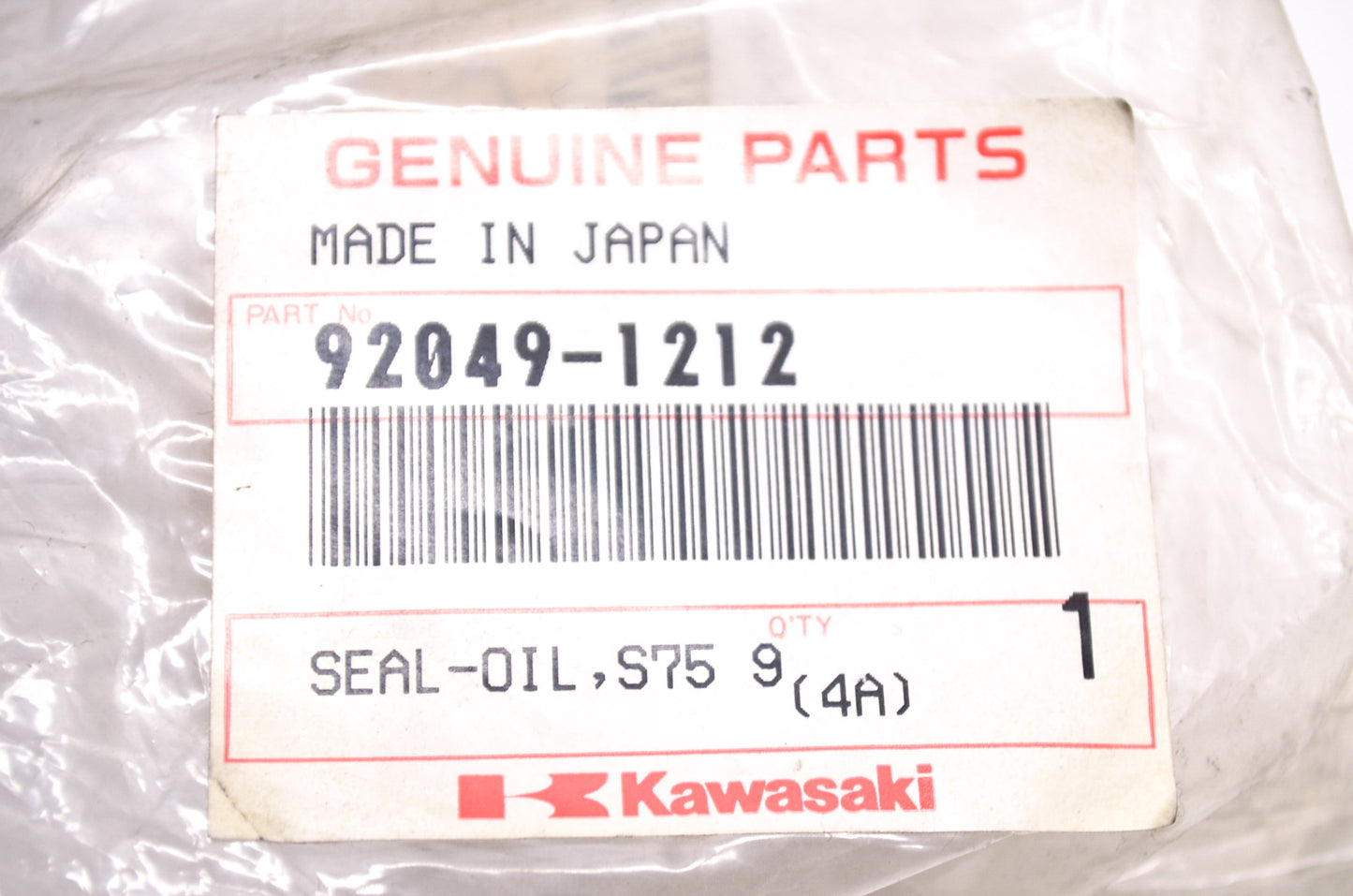 OEM Kawasaki 92049-1212 Oil Seal S75 9510 NOS
