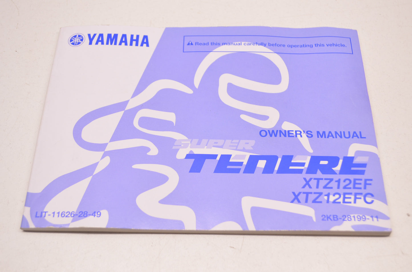 OEM Yamaha Super Tenere XTZ12EF XTZ12EFC Owner's Manual LIT-11626-28-49