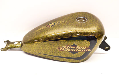 Sportster Hard Candy Custom Black Gold Flake Gas Tank NOS
