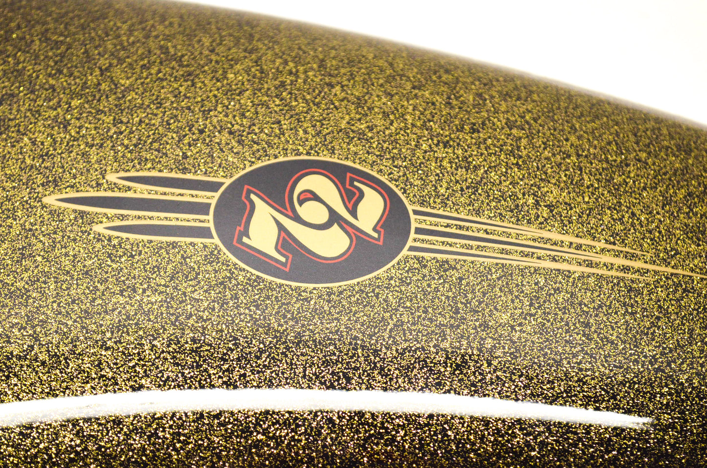 Sportster Hard Candy Custom Black Gold Flake Gas Tank NOS