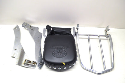 Aftermarket 06 V-Star 650 Classic Backrest, Sissybar, Rear Rack Kit
