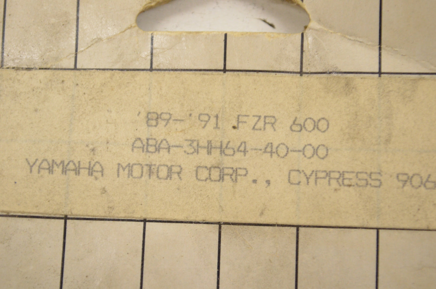 OEM Yamaha ABA-3HH64-40-00 Sportbag Harness NOS