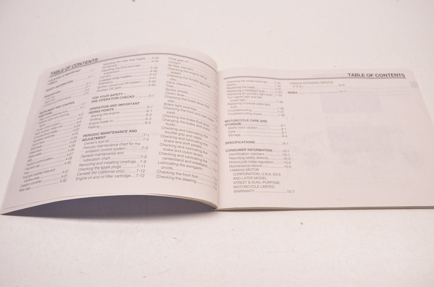 OEM Yamaha Super Tenere XTZ12EF XTZ12EFC Owner's Manual LIT-11626-28-49