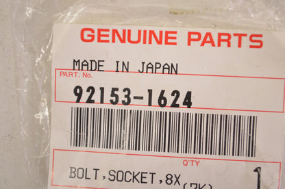 OEM Kawasaki 92153-1624 Socket Bolt 8X30 NOS
