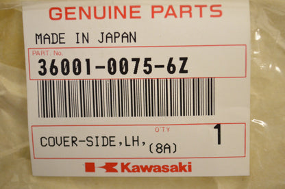 OEM Kawasaki 36001-0075-6Z Front Black Left Hand Side Cover