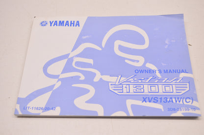 OEM Yamaha V Star 1300 XVS13AW Owner's Manual LIT-11626-20-42