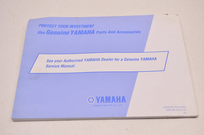 OEM Yamaha V Star 1300 XVS13AW Owner's Manual LIT-11626-20-42