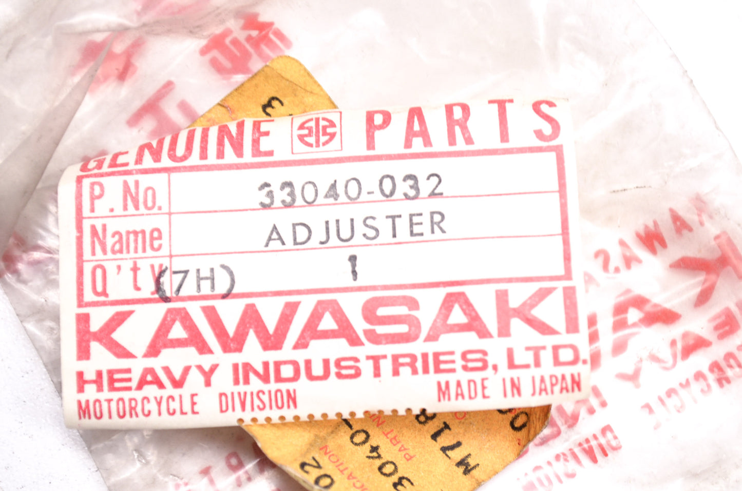 OEM Kawasaki 33040-032 Left Hand Adjuster Chain NOS