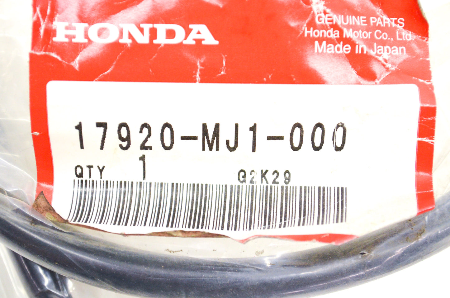OEM Honda 17920-MJ1-000 Throttle Cable B NOS