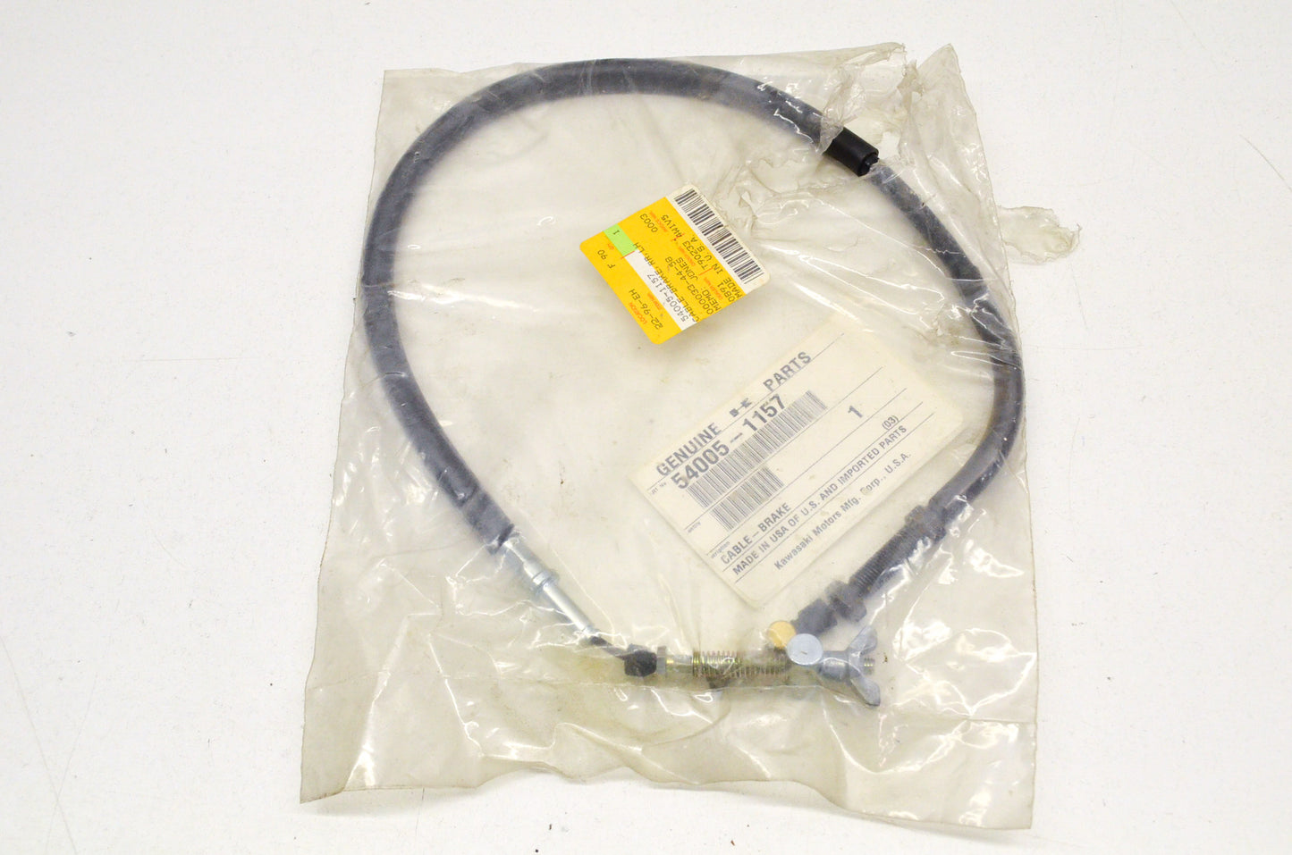 OEM Kawasaki 54005-1157 Left Rear Brake Cable NOS
