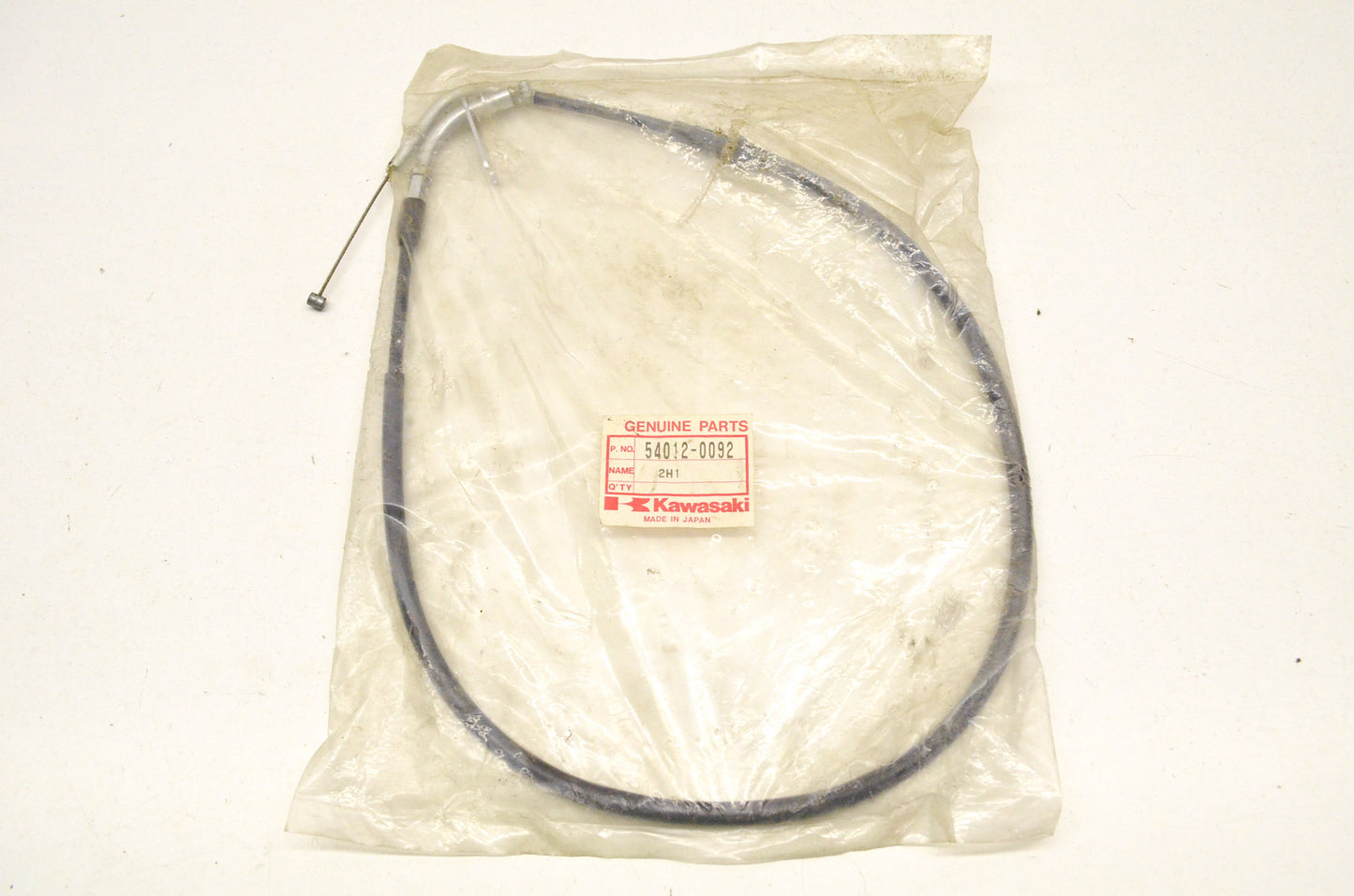 New OEM Kawasaki 54012-0092 Opening Throttle Cable NOS