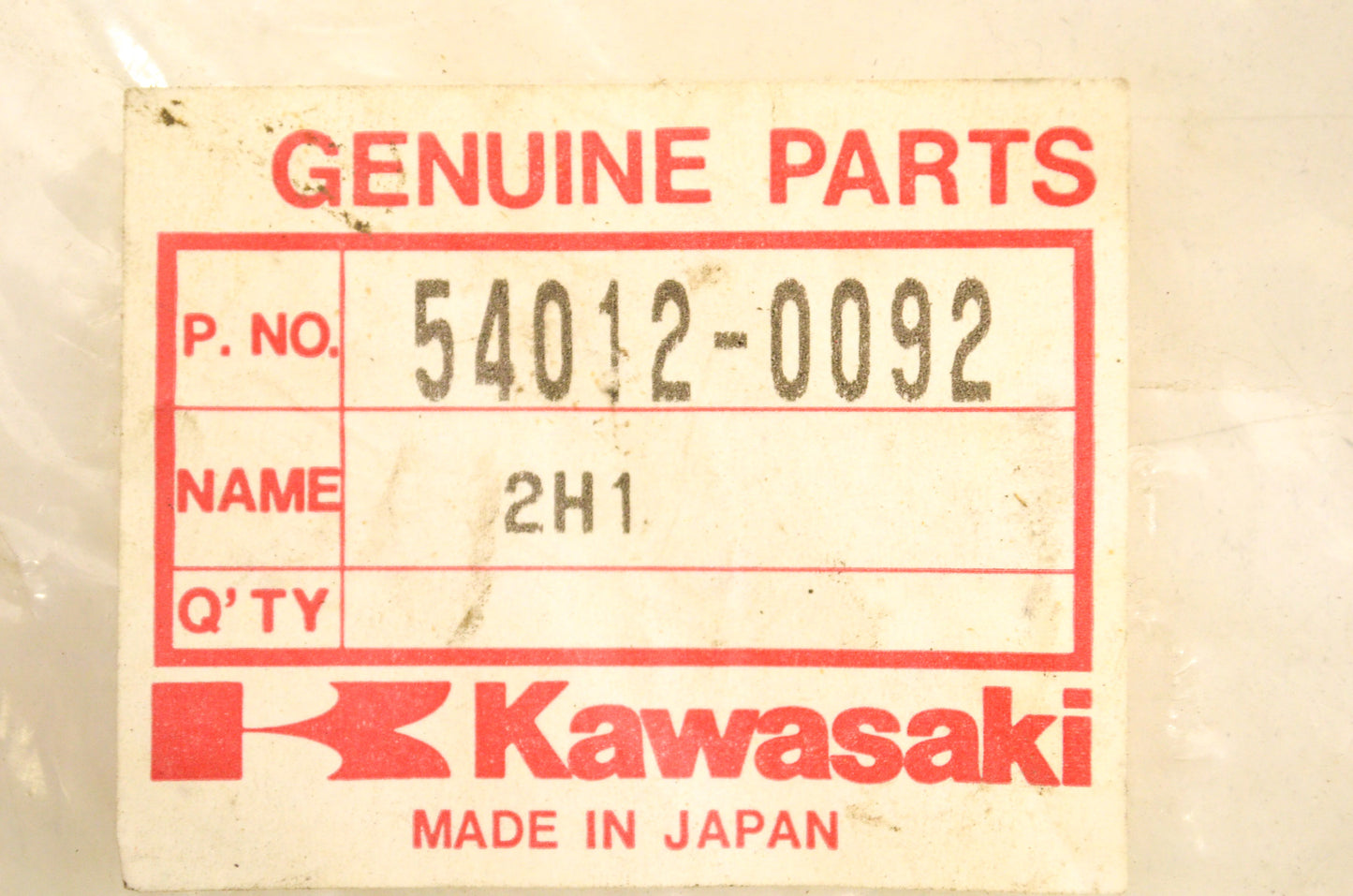 New OEM Kawasaki 54012-0092 Opening Throttle Cable NOS