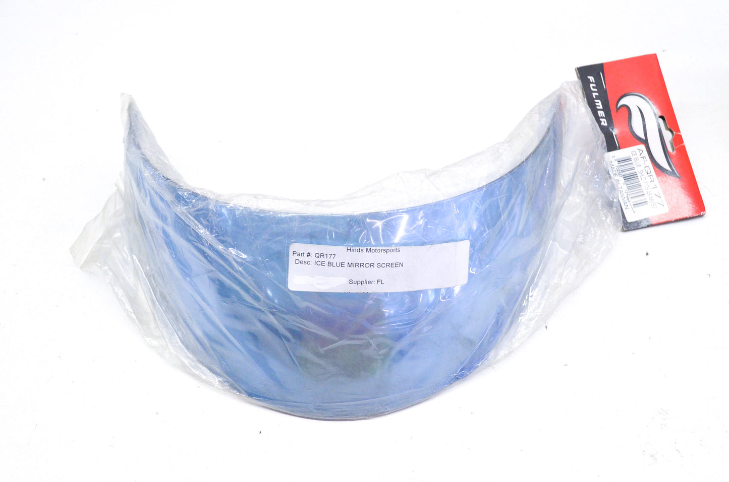 Ice Blue Mirror Screen Helmet Shield NOS