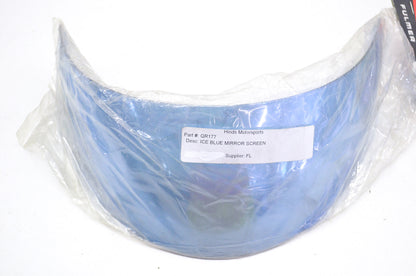 Ice Blue Mirror Screen Helmet Shield NOS