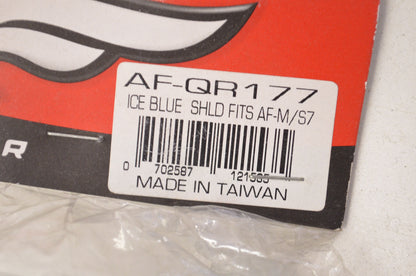 Ice Blue Mirror Screen Helmet Shield NOS