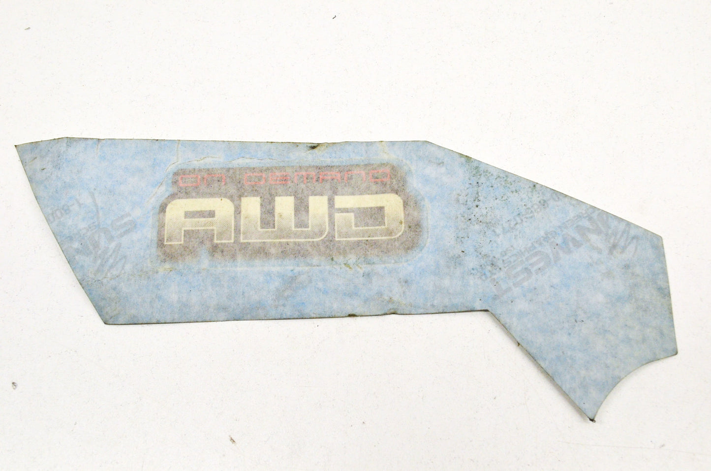 OEM Polaris 7174350 Right Hand "AWD" Rear Cab Decal NOS