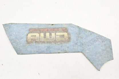 OEM Polaris 7174350 Right Hand "AWD" Rear Cab Decal NOS