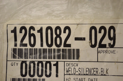 OEM Polaris 1261082-029 Black Silencer Weld NOS