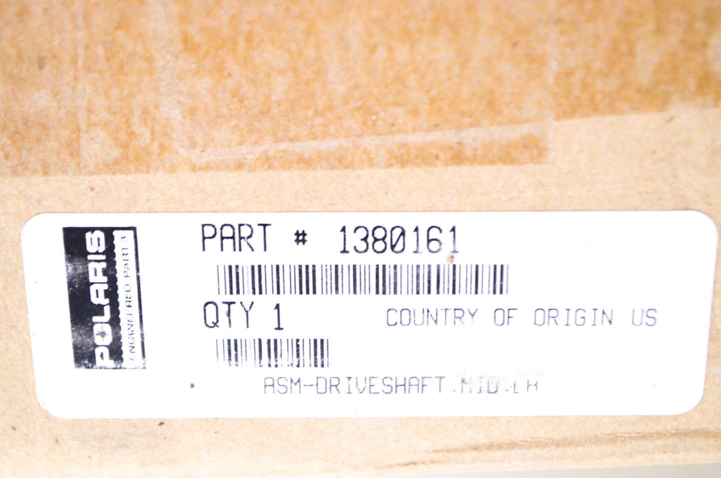 New OEM Polaris Left Hand Mid Driveshaft Assembly NOS