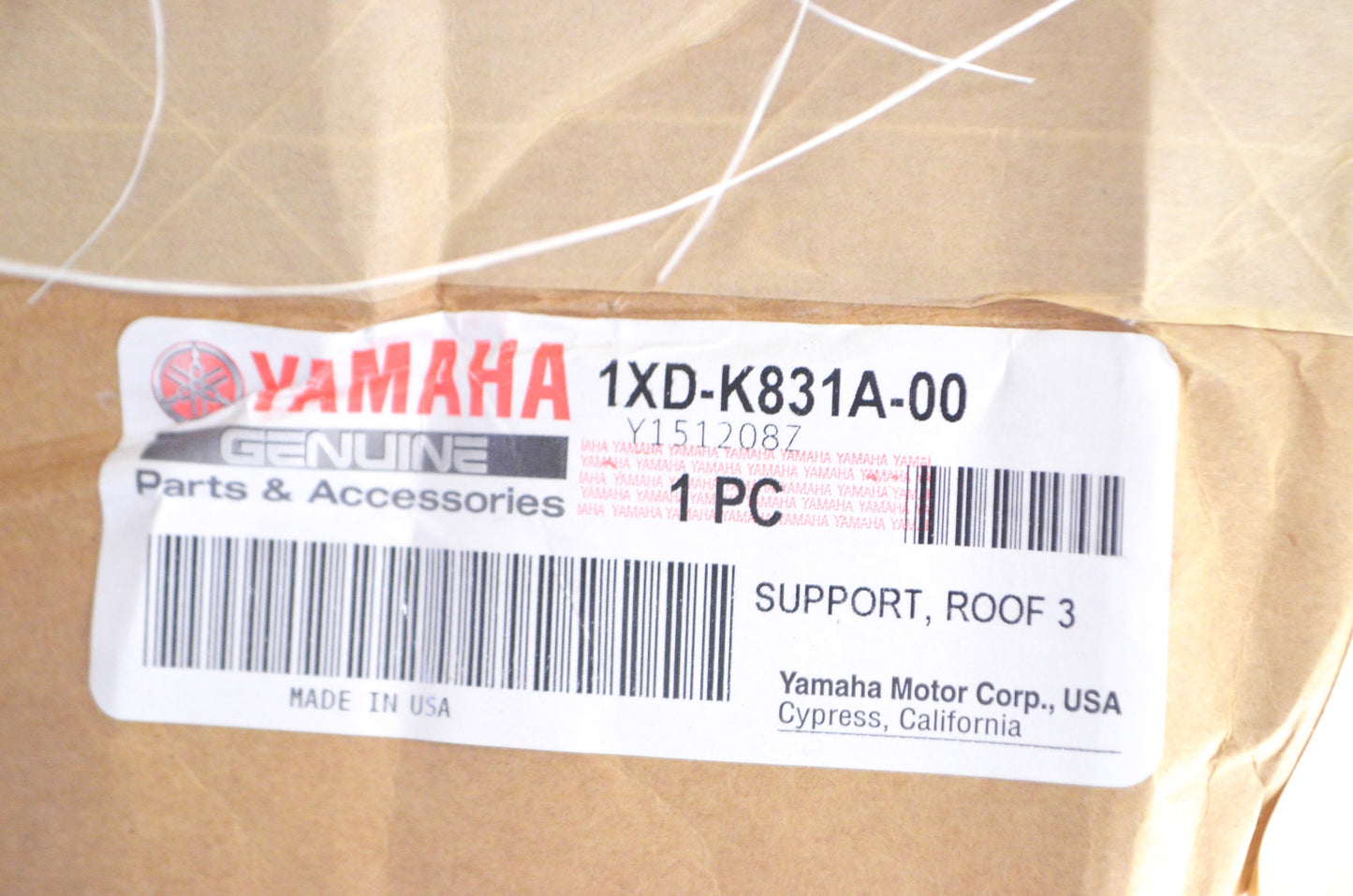 OEM Yamaha 1XD-K831A-00-00 Roof Support 3 NOS