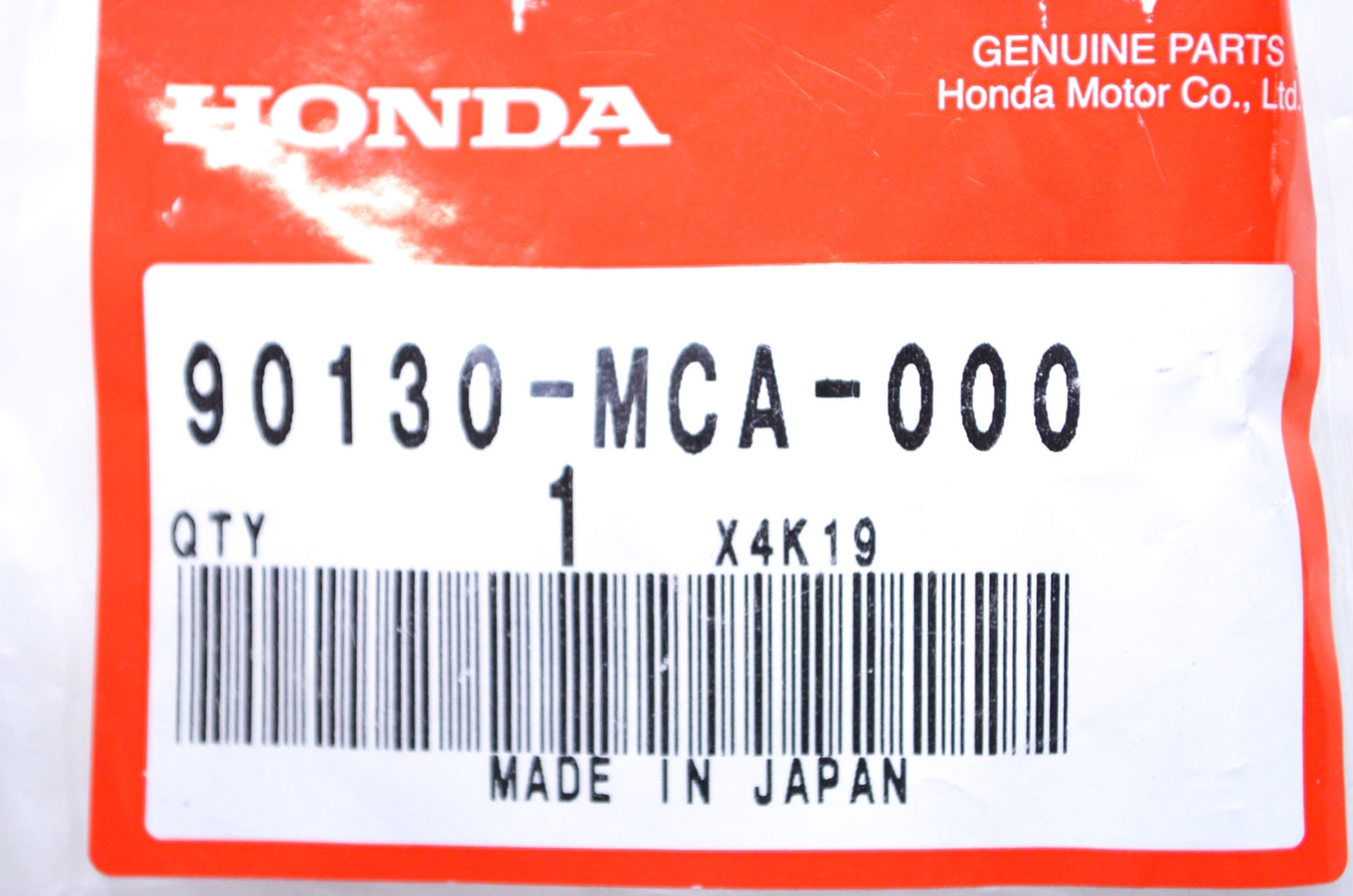 OEM Honda 90130-MCA-000 Bolt (8X35) Qty 2 NOS