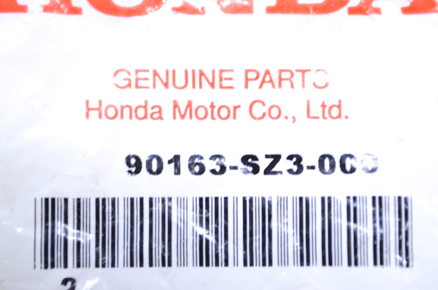 OEM Honda 90163-SZ3-000 Flange Bolt (10X45) Qty 3 NOS