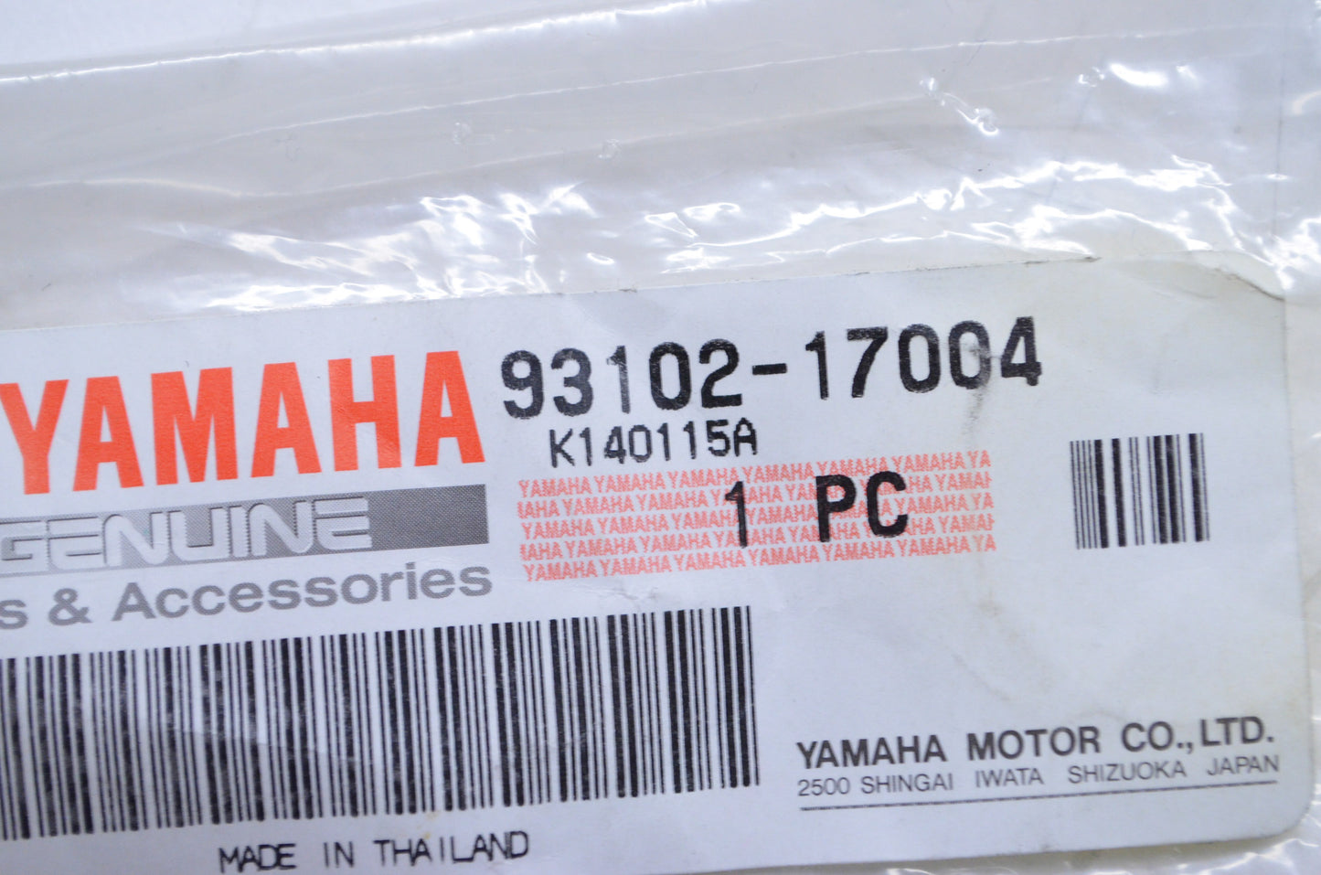OEM Yamaha 93102-17004-00 Oil Seal Type SD NOS