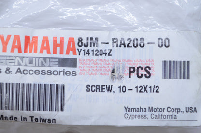 New OEM Yamaha 10-12X1/2 Screw QTY 6 NOS