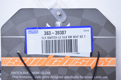 Fly Racing 363-39307 White/Gray XS Switch Snx LE Glove NOS