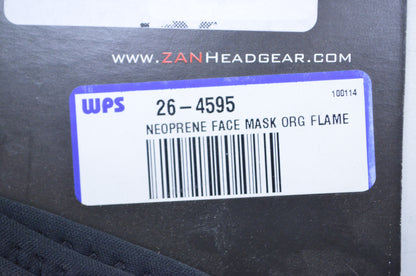 Orange Flame Neoprene Face Mask NOS