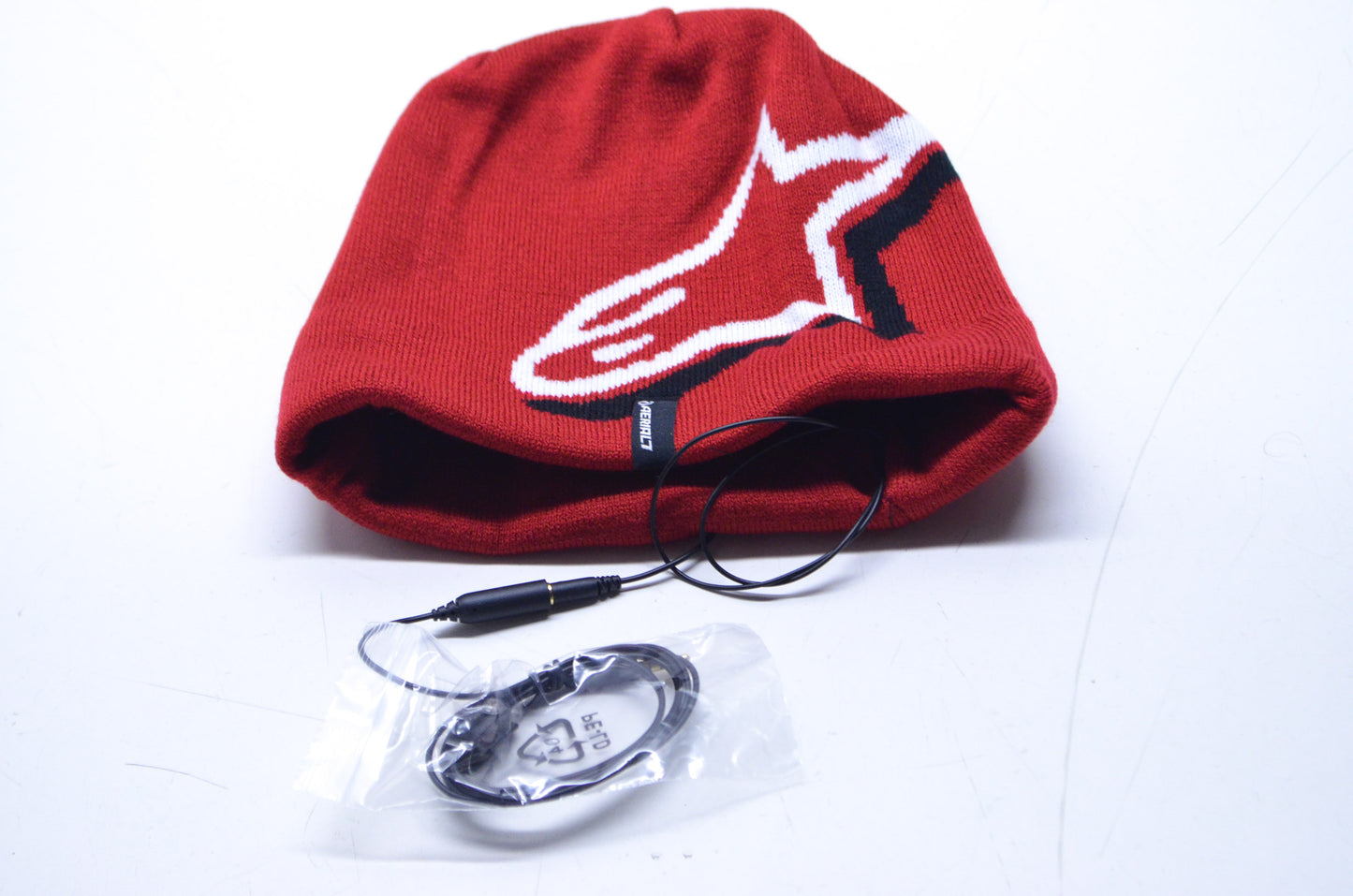 New Alpinestars Red Sound Disk Beanie NOS