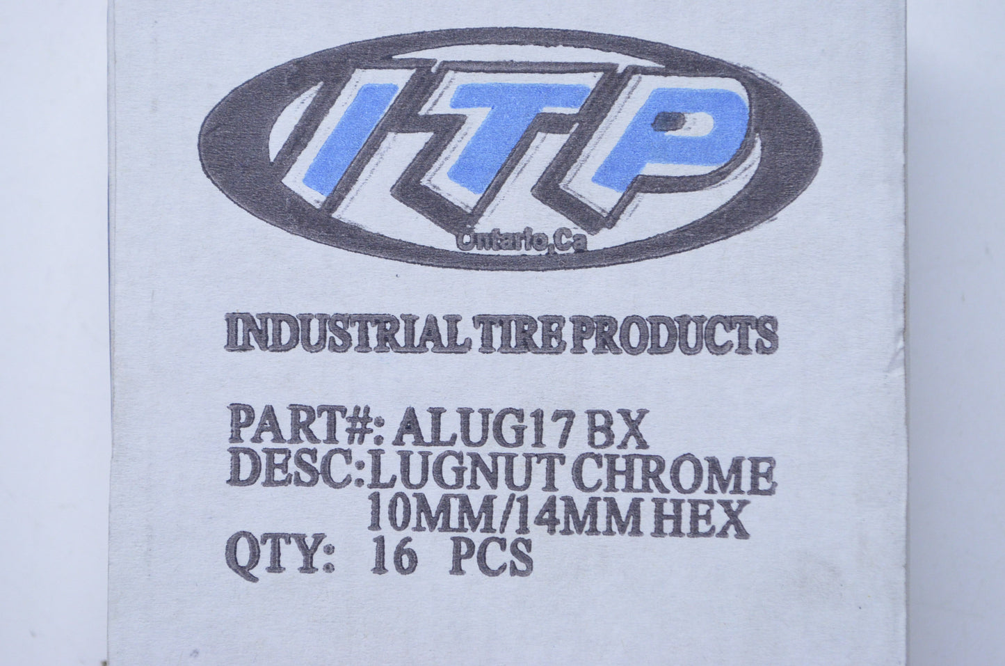 Chrome Lugnut 10MM/14MM Hex Qty 16 NOS