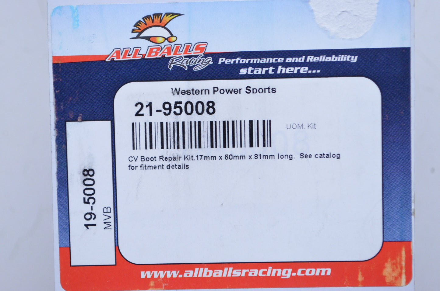 New All Balls 19-5008 CV Boot Repair Kit NOS