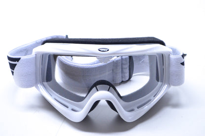 New Fly Racing White Focus Adult Clear Lens Goggles NOS
