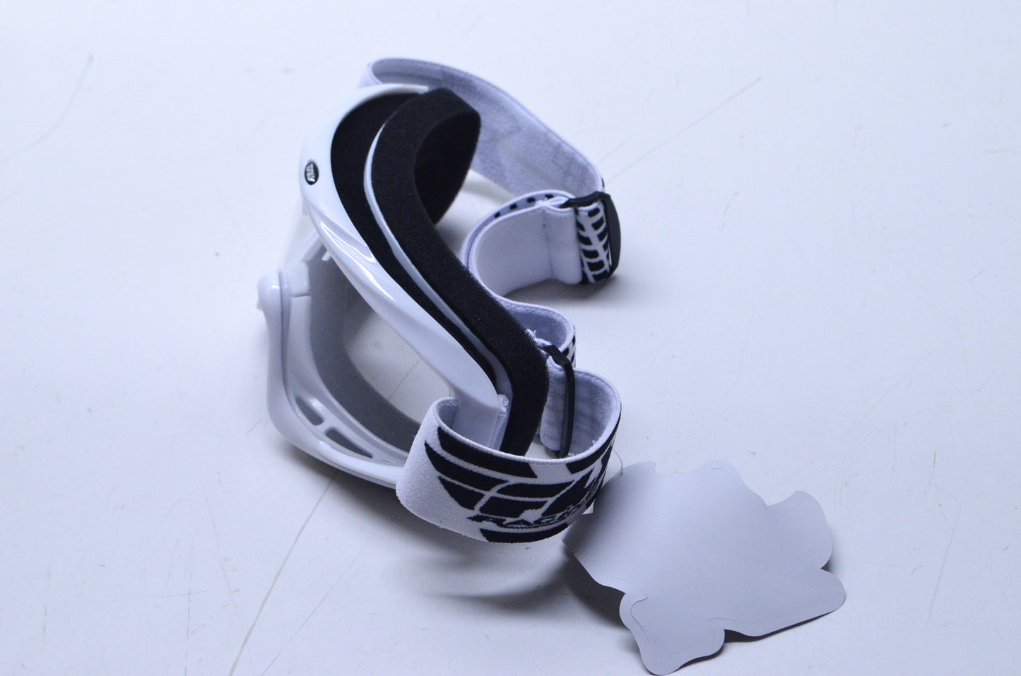 New Fly Racing White Focus Adult Clear Lens Goggles NOS