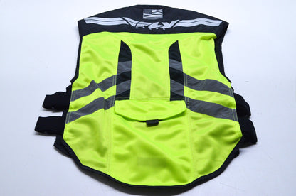 New Fly Racing Large Yellow Fast Pass Small-Large High Visibility Vest NOS