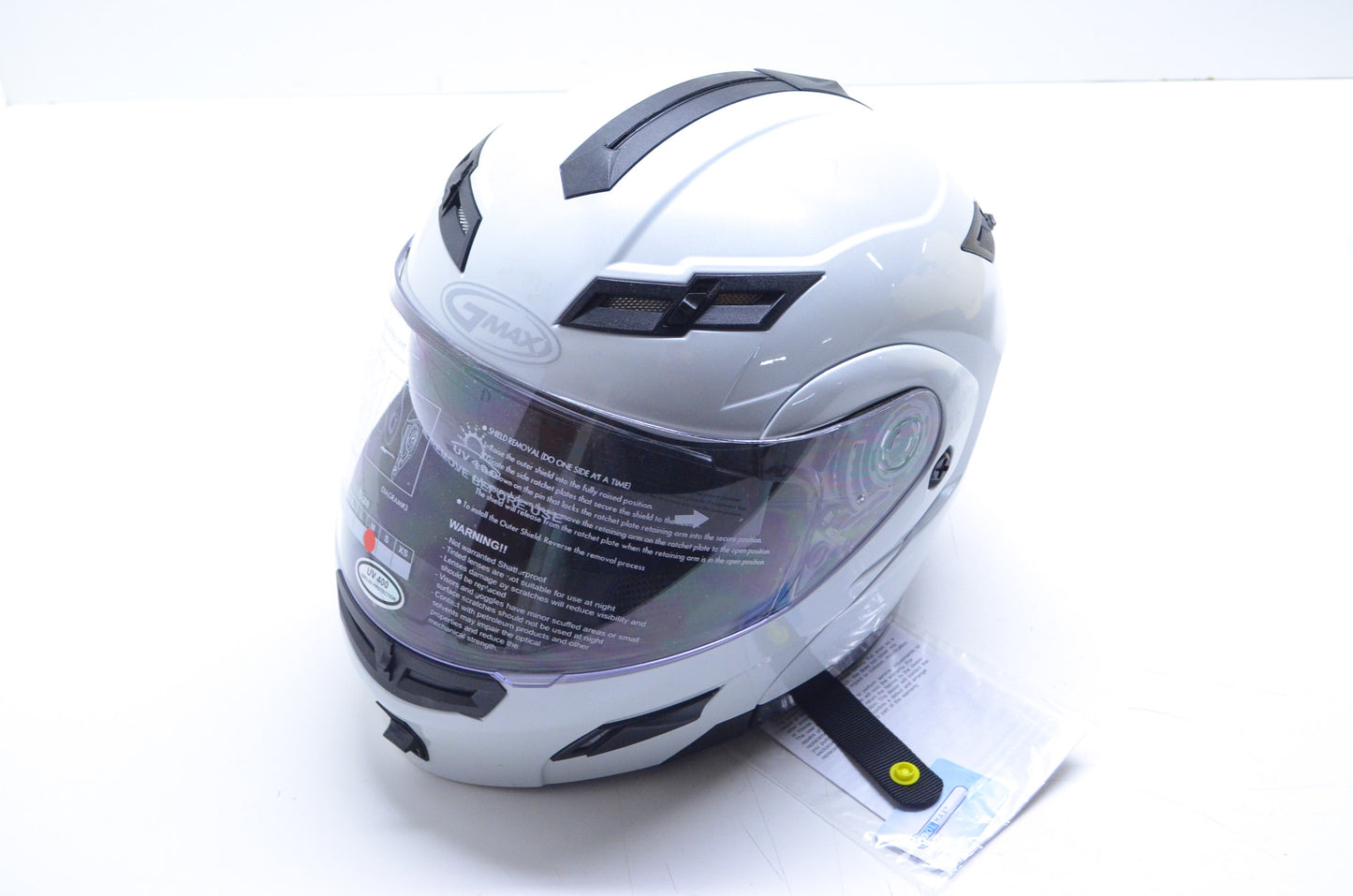 Gmax G1540085 White Medium Modular Helmet NOS