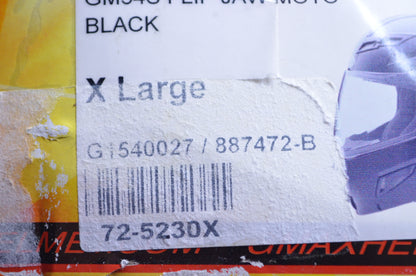 Black XL Modular Helmet NOS