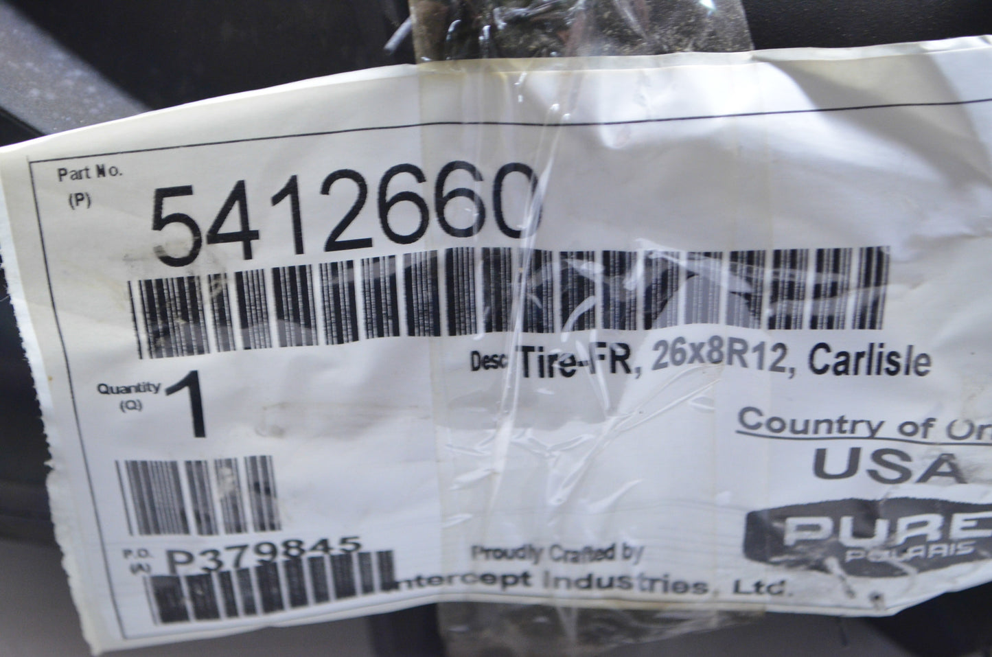 New OEM Polaris AT26X8RX12-PXT Front Tire NOS
