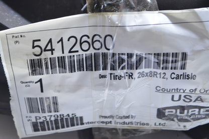New OEM Polaris AT26X8RX12-PXT Front Tire NOS