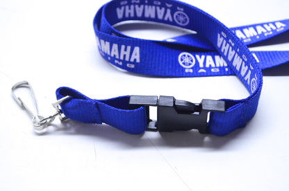 New OEM Yamaha Blue Keychain Holder Lanyard with Release Buckle NOS