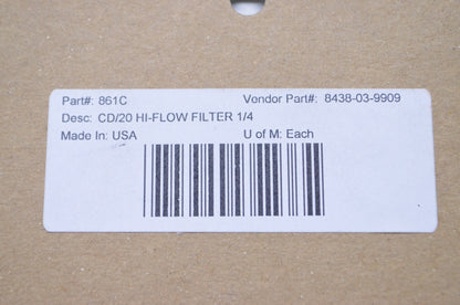 Visu Filter 862C In Line Fuel Filter NOS