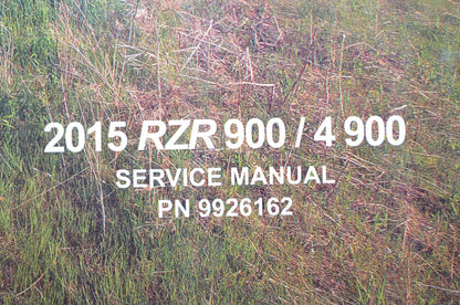 OEM Polaris 9926162 Service Manual 15 RZR 900/RZR 4 900 NOS