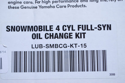 New OEM Yamaha Snowmobile 4 Cycle Full Synthetic Oil Change Kit NOS
